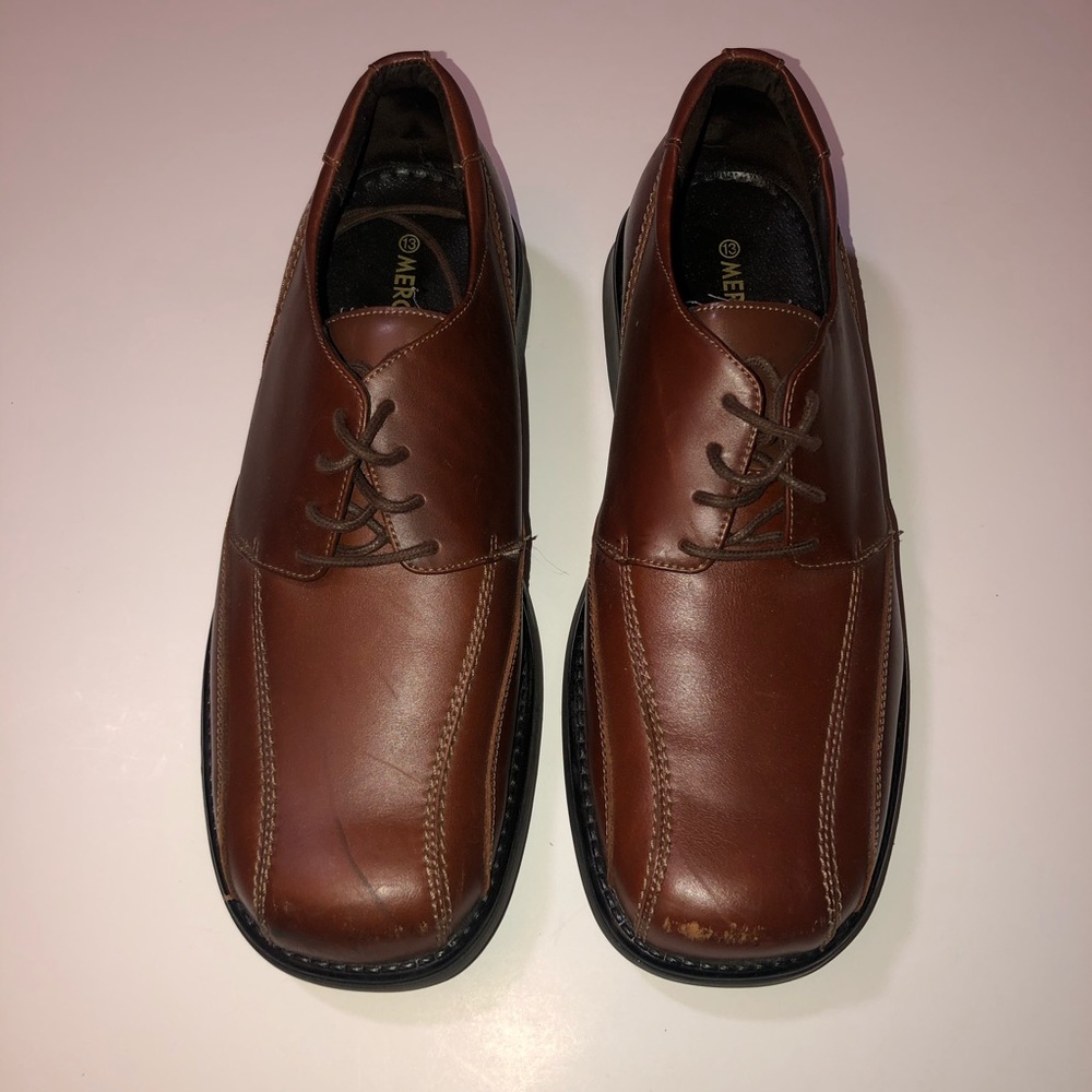 Merona Brown Dress Shoes Size 13